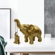 thumbnail image 2 of Figura de elefante que trae recuerdos y fuerza a la estatua. Oro, 2 of 8