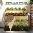 thumbnail image 4 of Outsunny 4 Tier Wood Planter Box with Drainage Holes, Freestanding Flower Box Outdoor Planter for Herbs, Vegetables, and Flowers, 4 of 9