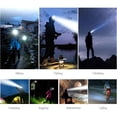 thumbnail image 5 of Linterna Frontal Recargable - 12000lm Alta Potencia Ultra USB Recargable 5 LED Linterna Frontal 4 Modos de Iluminación para Acampar Caza Pesca Escalada Senderismo [Clase Energética A+] (Baterías No I JAMW Sencillez, 5 of 5