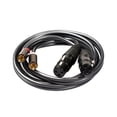 thumbnail image 1 of Cable de audio coaxial RCA dual a 2 XLR Methold 1.5 m plateado, 1 of 6