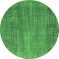 thumbnail image 1 of Ahgly Company Indoor Round Oriental Emerald Green Industrial Area Rugs, 5' Round, 1 of 4