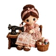 thumbnail image 5 of Patchwork DIY Doll Kits, Handmade Fun and Creativity, 3D Cute Dolls Felt Patchwork Kit, Creative Manual Art Craft, Gifts for Adults Beginners, Doll and DIY Craft Lovers (A3), 5 of 8