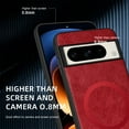 thumbnail image 4 of ELEHOLD PU Leather Case For Google Pixel 8 Pro Slim Magnetic Shockproof Cover, [MagSafe Compatible], [Lens&Screen Protection], Drop protection Case - Winered, 4 of 11