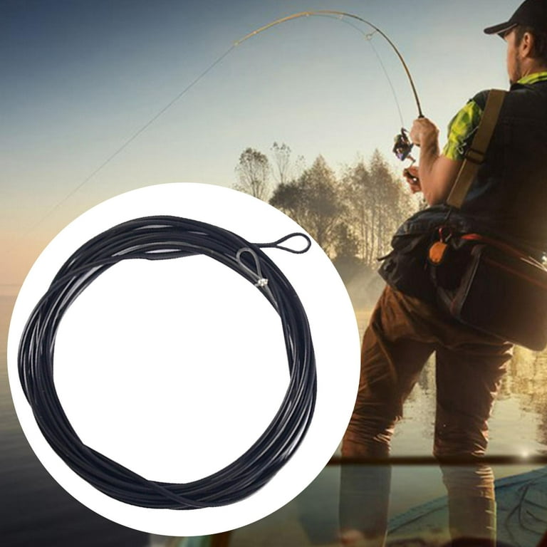 Fly Fishing Line with Welded Loop Weight Forward Floating , Black Sinking, 7ft 12lbs