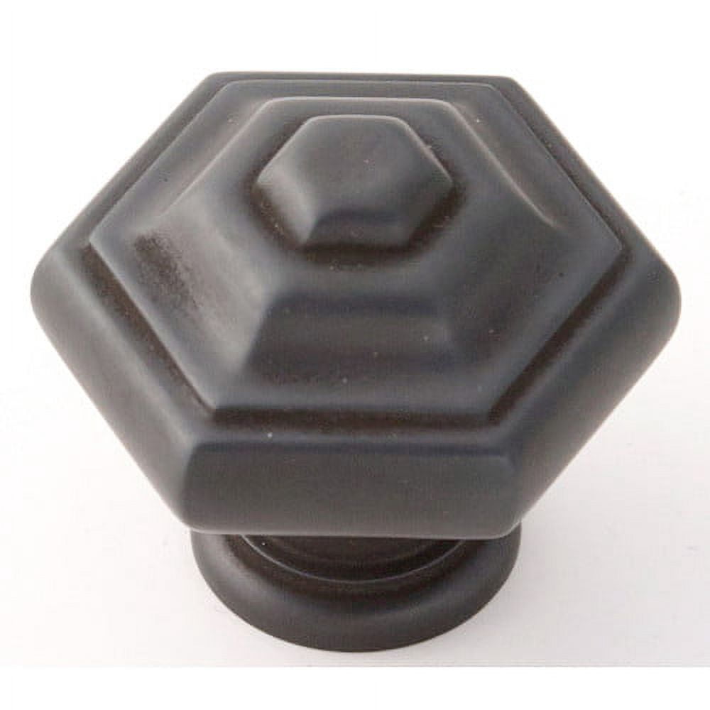 Geometric 1.25" Novelty Knob, Satin Nickel