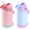 A. Cerulean+Charm Pink, variant on Yunmu Furniture 12oz Kids Water Bottle, Stainless Steel Insulated Water Bottle, Toddler Cup with Straws Leak-Proof, Kids Water Bottles for School Boys Girls, BPA Free, Blue