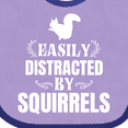 thumbnail image 4 of Inktastic Easily Distracted by Squirrels Boys or Girls Baby Bib, 4 of 4