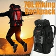 thumbnail image 2 of 1pc 70L Outdoor Casual Sports Backpack, Large Capacity Backpack For Hiking Camping, Ultralight Cycling Backpack, Travel Mountaineering Bag For Men And Women Transparent Multifunctional Backpack, 2 of 10