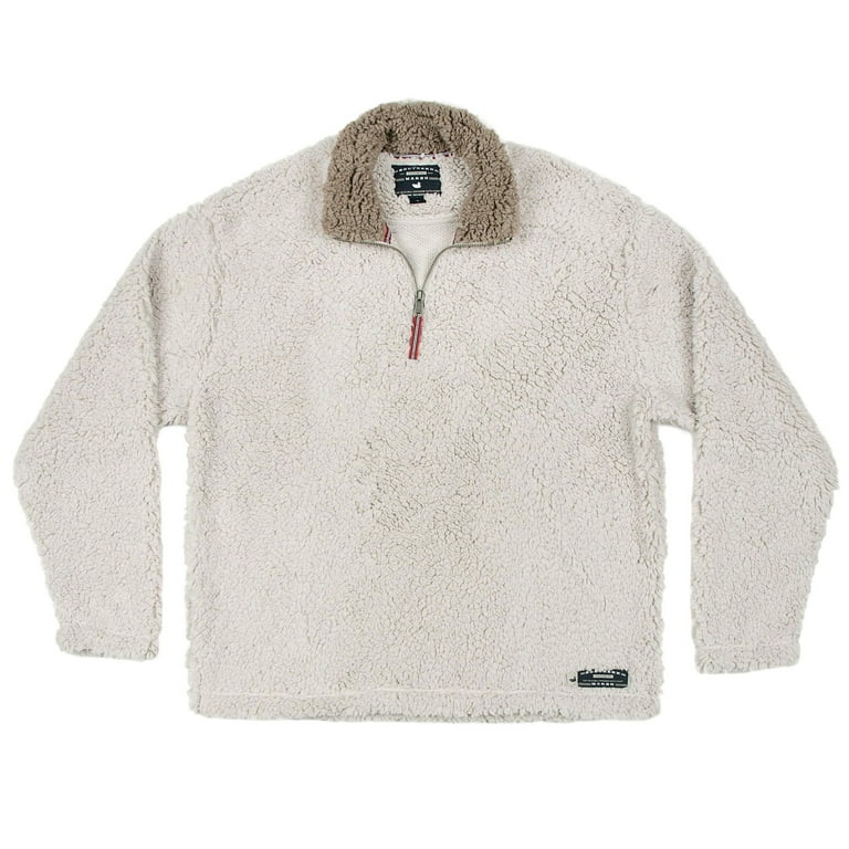 Appalachian Pile Pullover 1 4 Zip in Oatmeal by Southern Marsh