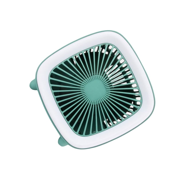 Wosthever Mini ventilador de refrigeración por aire recargable, enfriador ajustable, luz LED nocturna, acondicionador de reducción de ruido, Electrodomésticos Verde Wosthever HA023940-04