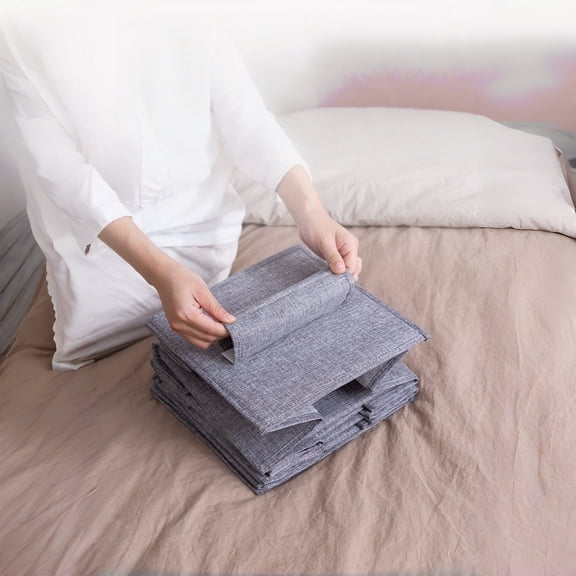 3-Tier Hanging Closet Organizer with Drawers, Washable Fabric Storage Bins for Wardrobe, Shelves - Multi-Layer Drawer Style Organizer for Clothes, Accessories, Toys