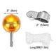 thumbnail image 3 of Flag Pole Parts Repair Kit 2'dia Truck Pulley Gold Ball Cleat Clip Halyard Rope, 3 of 4