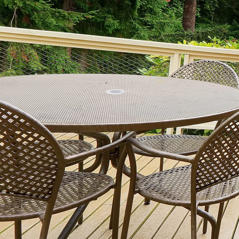 glass patio table umbrella ring Jetec 2 Inch Hole with Cap Set Silicone Transparent Umbrella Thicker Hole Ring Plug and Cap Set for Outdoor Patio Garden Beach Table Umbrella Plug (Black,1 The sturdy PVC plastic construction offers lasting durability and weather resistance Duety Clear Silicone Umbrella Hole