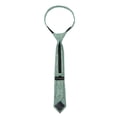 thumbnail image 4 of Jacob Alexander Boys' 14 inch Floral Pre-Tied Zipper Cotton Neck Tie - Dusty Sage, 4 of 7