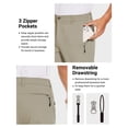 thumbnail image 5 of SPECIAL MAGIC Men’s Stretch Golf Pants Slim Fit Lightweight Hiking, Casual & Dress Tapered Pants with Zipper Pockets, 5 of 7