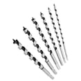 thumbnail image 1 of Auger Bits, Smooth Hex Shank Strong High Density Lengthened Auger Bits Set Twist  for Woodworking, 1 of 8