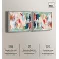 thumbnail image 2 of Art Remedy Saturaded Colors Art Canvas, 24" x 24", Silver Frame, Amonada II Set, 2 of 5