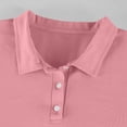 thumbnail image 6 of Mens Polo Shirts Short Sleeve Solid Color Summer Fall Breathable Golf Shirt Chest Pocket Casual Collared Shirt Classic Fit Work Business Polo Tee Watermelon Red L, 6 of 9