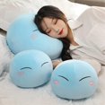 thumbnail image 4 of Peluche de anime Tempest Rimuru Slime, peluche azul, muñeco de peluche, cojines para sofá, decoración navideña para habitación, regalo de cumpleaños para fans, el mejor regalo de San Valentín., 4 of 6