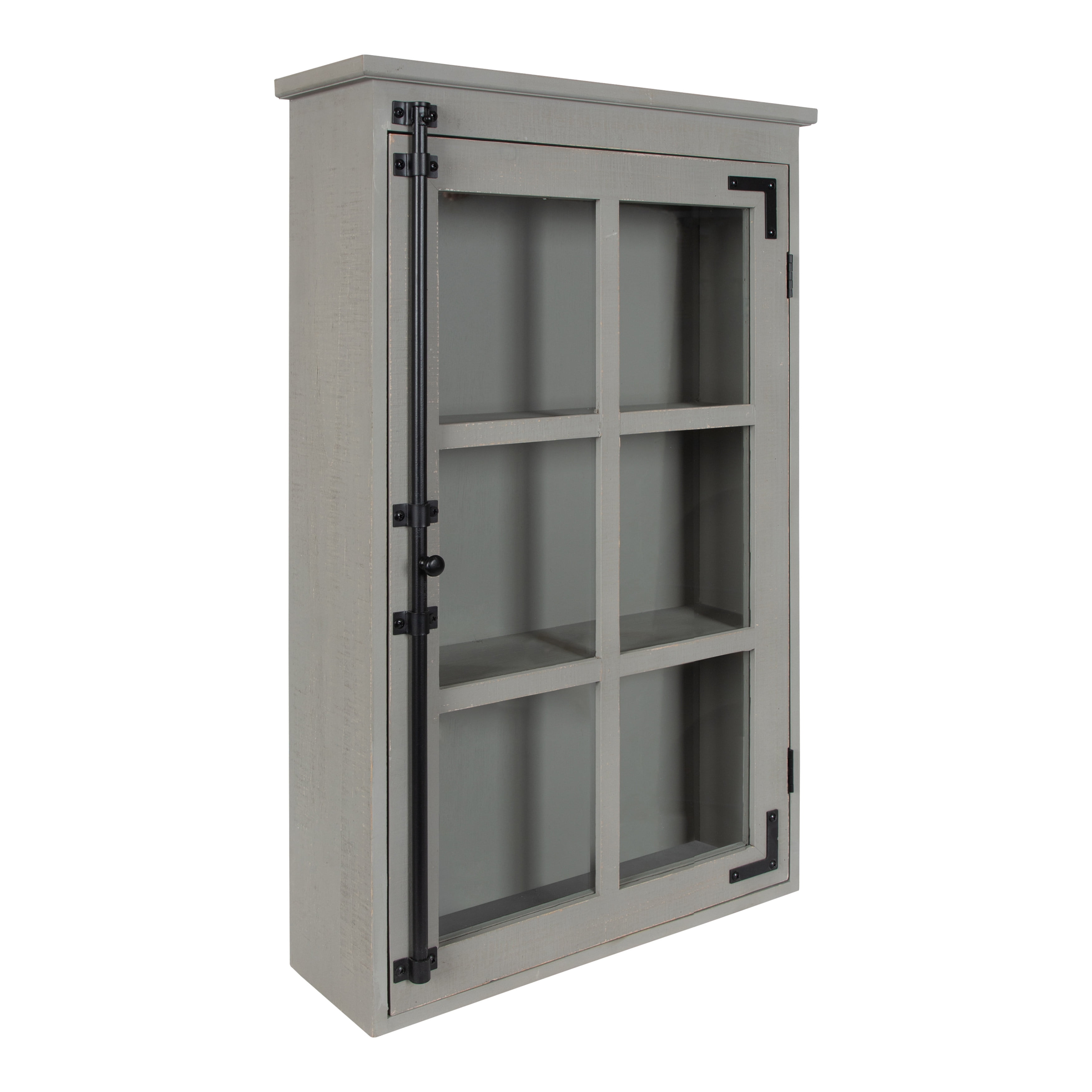 Rustic Decorative Wood Wall Cabinet