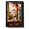 thumbnail image 2 of Dog Sitting Window Poster Art, Lowchen Colorful Dog Decor Wall Art Painting for Children's room Bedroom Living room Decor Ready to Hang, 2 of 5