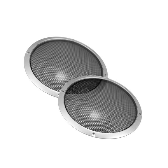 Unique Bargains 2pcs 11" Car Speaker Grille Cover Trim Round Subwoofer Grille