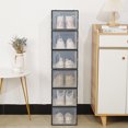 thumbnail image 4 of YAOMOBB Dust-proof Shoe Box Clear Plastic Shoe Box Space Saving Stackable Shoe Storage Container with Lid Organizer for Closet, 4 of 6