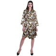 thumbnail image 3 of Moomaya Printed Womens Kimono Robes Short Satin Silk Bridal Robe Loungewear, 3 of 8