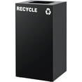 thumbnail image 3 of Global Industrial Square Recycling/Trash Can with Waste Lid 32 Gallon Black, 3 of 5