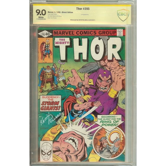 Autographed The Mighty Thor #295 CBCS 9.0 (not CGC)