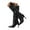 Black, variant on Knee High Boots Women Sexy Slouchy Leather Stiletto Heels Pointed Toe Pull on Wide Mid Calf Booties