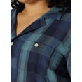 thumbnail image 3 of Lee Women's Plus Size Cropped Camp Short Sleeve Shirt, 3 of 4