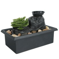 Soimiss 1Pc Table Top Fountains Indoor Water Feature Assorted Color Unique Shape Plastic Fountain