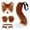 Brown%GC100, variant on SJLDQY Carnival Unisex Mens Womens Animal Dress Up Funny Mask With Gloves Accessories Outfits Party Stage Performance Clothes Set