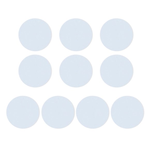 10PCS NFC 215 White Ntag215 Blank Cards NFC Round Coin Rewritable Cards for NFC Enabled Mobilephones Compatible With TagMo