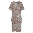 thumbnail image 4 of Vestido holgado con bolsillos de mármol de San Mármol, elegante vestido de verano de lujo para mujer coreana., 4 of 7