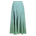 thumbnail image 4 of ameIAEA Women A-Line High Waist Midi Skirt Color Block Ruffle Flowy Skirts 2024 Fall Trendy Skirt, 4 of 6