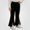Black, variant on SGFCWSX Girls Flare Pants, High Waist Elastic Waist Split Hem Stretch Trousers for Casual School Outfits Gray Size 3T