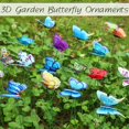 thumbnail image 4 of 75 estacas decorativas de mariposas impermeables 3D para jardín, para decoración navideña de interiores y exteriores., 4 of 5