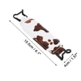 thumbnail image 5 of Unique Bargains 1 Pc Hand-Strap for Kindle Cow Pattern Finger Grip Holder White Dark Brown, 5 of 5