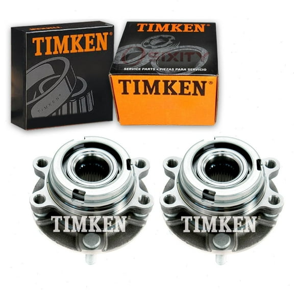 2 pc Timken Front Wheel Bearing Hub Assembly compatible with Nissan Altima 2.5L 3.5L L4 V6 2007-2018