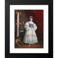 thumbnail image 2 of Achille Devéria 14x18 Black Modern Framed Museum Art Print Titled - Portrait from Galerie Fashionable (C. 1830), 2 of 5
