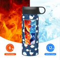 thumbnail image 6 of Gaeub Cute Goose On Blue Sky Printed 18oz Sports Insulated Kettle With Straw ,Sports Insulated Bottle, Water Bottle For Running Hiking Cycling Climbing, Mens Womans Insulated Water Bottle, 6 of 8