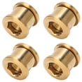 thumbnail image 1 of Chainwheel Disc Screw,  Alloy Bicycle Disc Screw Easy To Install 4Pcs  For Mountain Bikes Gold, 1 of 8
