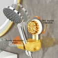 thumbnail image 6 of HongHeng 1Pc Handheld Shower Head Holder - Adjustable Suction Cup Bracket for Bathroom Wall Mount with Hook for Towels,Shower Ball,Shower Loofah, 6 of 6