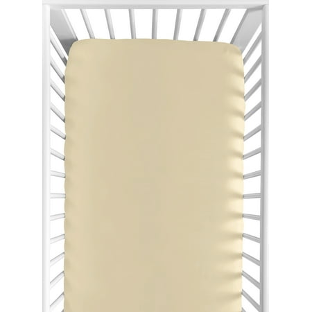 UPC: 0846480093640 | Desert Sun Taupe Collection Gold Fitted Crib Sheet Boy or Girl by Sweet Jojo Designs