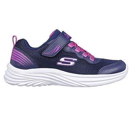 Skechers Girls' Shoes Athletic Sneaker Navy, Periwinkle Size 1 Big Kid