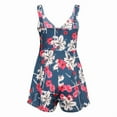 thumbnail image 5 of Fesfesfes Jumpsuit for Women Bandage Backless V-Neck Sleeveless Casual Printing Short Jumpsuit, 5 of 5