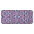 thumbnail image 1 of Purple Mandala Kitchen Mat, Middle Eastern Oriental with Ornamental Featured Lines, Plush Decorative Kitchen Mat with Non Slip Backing, 47" X 19", Dried Rose Pale Blue, by Ambesonne, 1 of 1