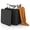 Black, variant on 11.5 Gallon Water-proof Deck Box, Outdoor Patio Storage Box w/Removable Lid &, Faux Rattan Storage Container Side Table, All Weather Patio Furniture Extra Seat for Poolside (Black)
